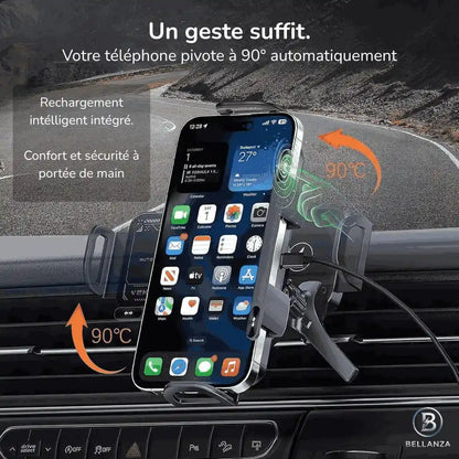 Chargeur à induction auto-rotatif